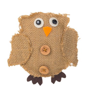 baykuş kumaş dekorasyon