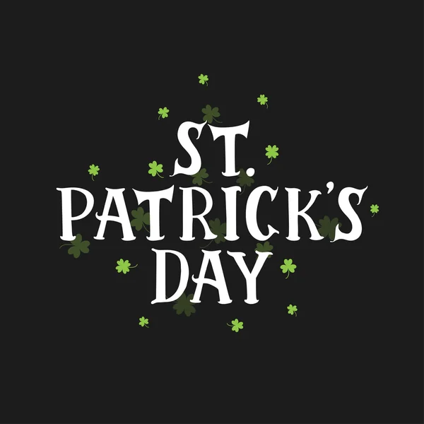 Letra de día de San Patricio — Vector de stock