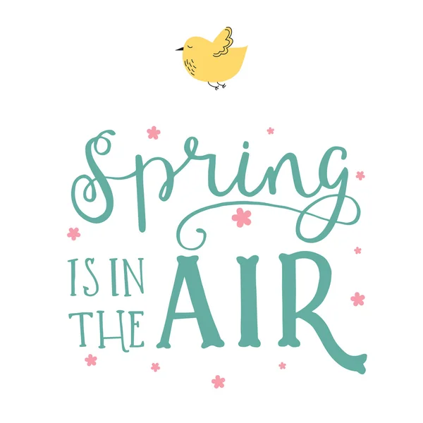 La primavera está en el aire — Vector de stock