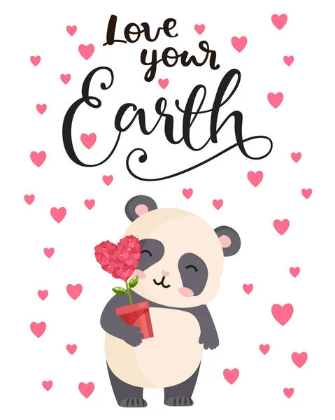 Love your Earth — Stock Vector