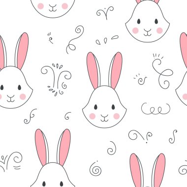 Tavşan ile vektör deseni