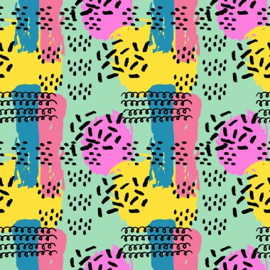 Pattern of retro memphis style