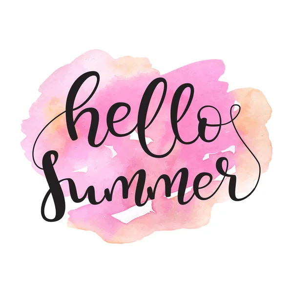 Hello summer card — Stock Vector