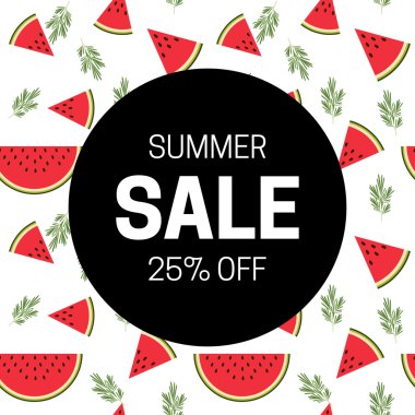 Yaz Satılık illüstrasyon