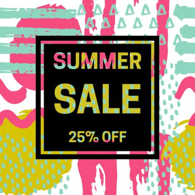 Yaz Satılık illüstrasyon