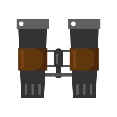 Beyaz arka plan üzerinde dürbün