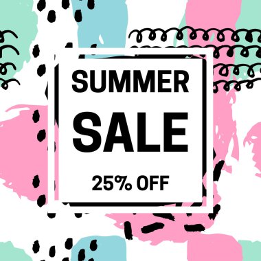 Yaz Satılık illüstrasyon