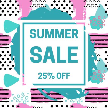 Yaz Satılık illüstrasyon