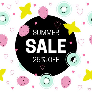 Yaz Satılık illüstrasyon