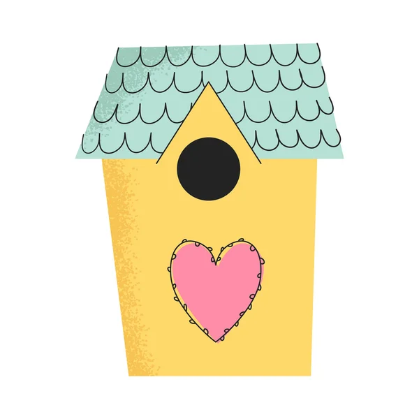 Birdhouse vektoros illusztráció — Stock Vector