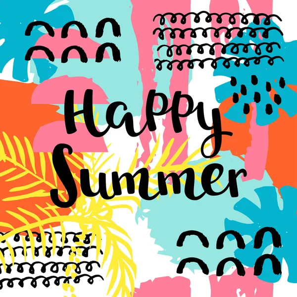 Καλό καλοκαίρι κάρτα — Διανυσματικό Αρχείο