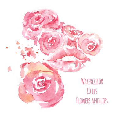 Çiçekler ve dudaklar