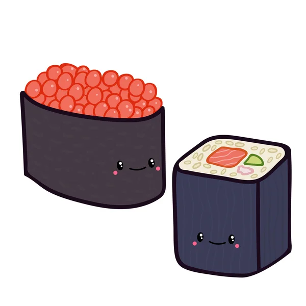 Sushi doodle — Image vectorielle