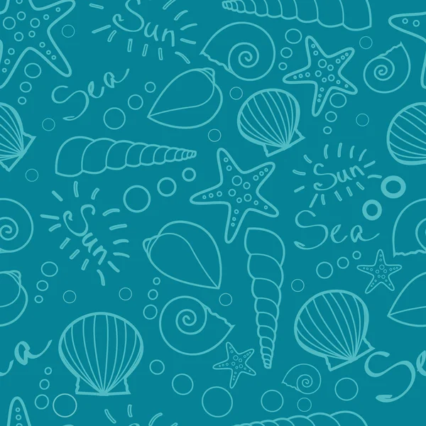 Sea silhouette pattern — 图库矢量图片
