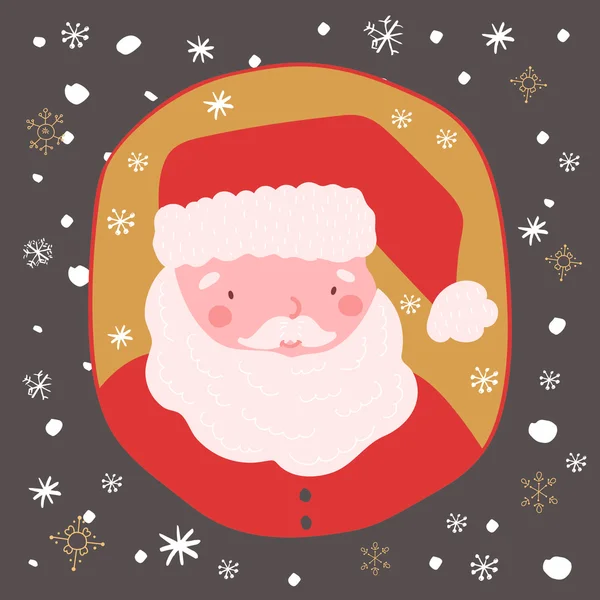 Schattig santa claus — Stockvector