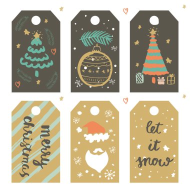 Sevimli Noel etiketi