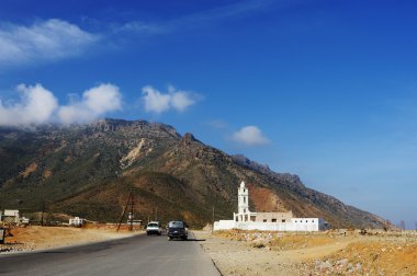 Yemen. Sokotra Adası. Mou Hadibo yanında küçük bir kilise