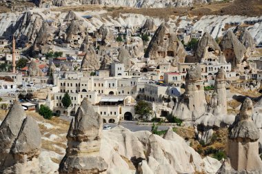Rahatlama Türk Kapadokya'nın tuhaf formları. Göreme Ulusal p