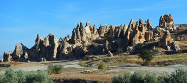 Rahatlama Türk Kapadokya'nın tuhaf formları. Göreme Ulusal p