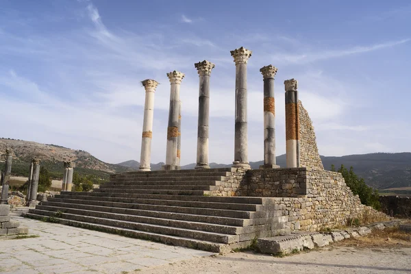 Marokko. die Ruinen der antiken römischen Stadt volubilis — Stockfoto