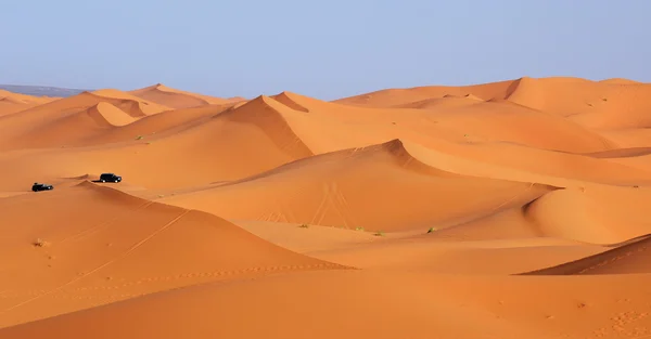 モロッコ。サハラ砂漠に乗って砂丘 — ストック写真