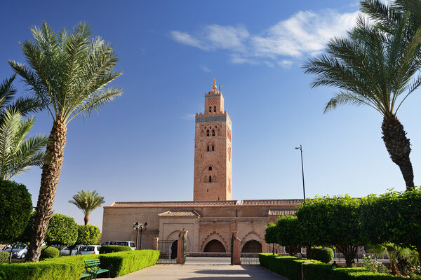 Morocco. Koutoubia mosque in Marrakesh