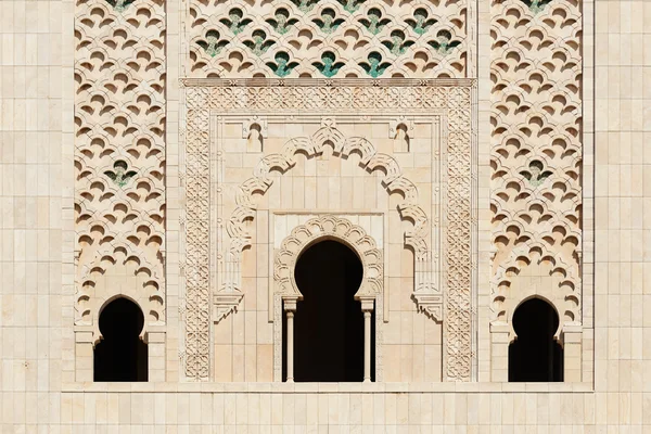 Marokko. Detail der hassan ii Moschee in Casablanca — Stockfoto