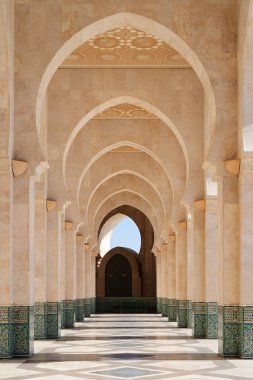 Fas. Hassan Ii Camii Casablanca'da Arcade