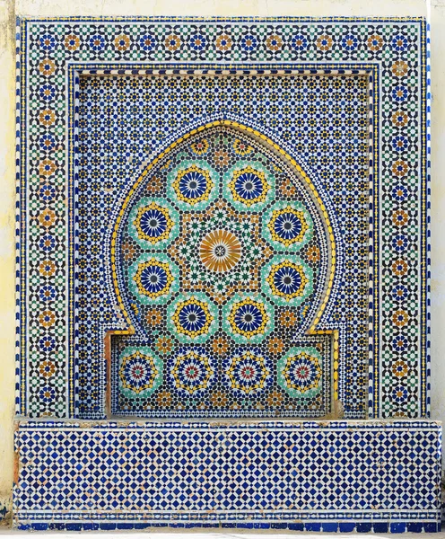 Marruecos. Detalle del mosaico oriental en Meknes — Foto de Stock