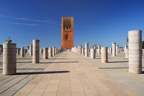 Maroko. Hassan tower w Rabacie — Zdjęcie stockowe