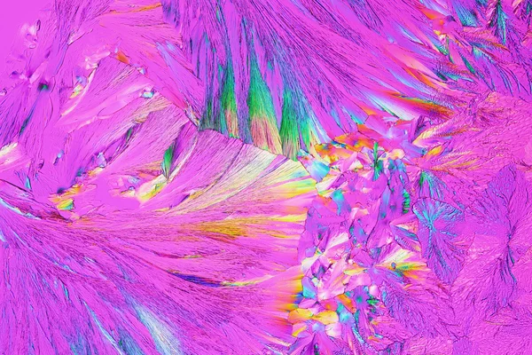 Micro Crystals in polarized Light — Stock Photo, Image