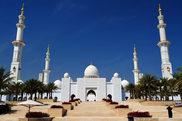 Abu-dhabi. Schejk zayed-moskén — Stockfoto