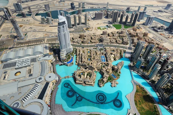 Pemandangan udara Dubai di pusat kota — Stok Foto