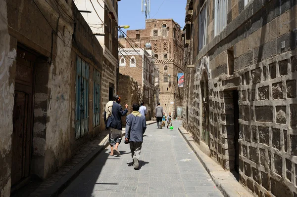 Сана, Йемен, 3 марта 2013 года. Старый город. Традиционная архитектура — стоковое фото