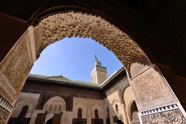 Marokko. medersa bou inania in fes — Stockfoto