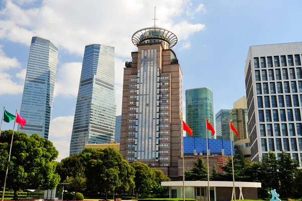 Shanghai centru financiar mondial — Fotografie, imagine de stoc