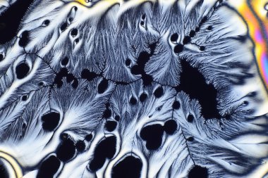 Polarize ışığın renkli mikro kristaller