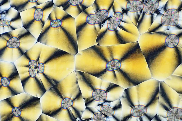 Colorful micro crystals in polarized light