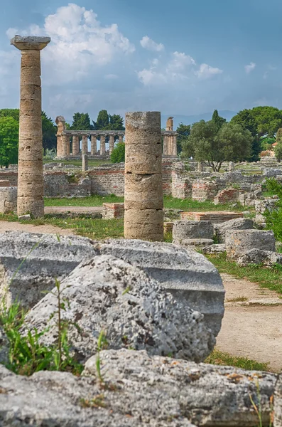 Sito archeologico di Paestum. Italia — Foto Stock