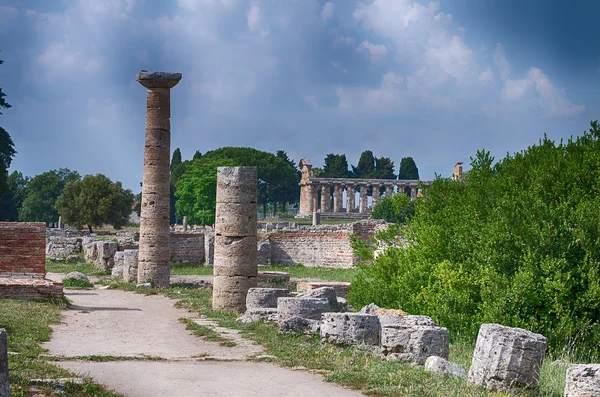 Sito archeologico di Paestum. Italia — Foto Stock