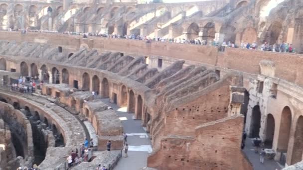 Anfiteatro Coliseu em Roma — Vídeo de Stock