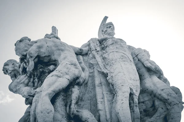 Rom, Vittorio Emanuele Ii Brücke. Detail eines der traverti — Stockfoto