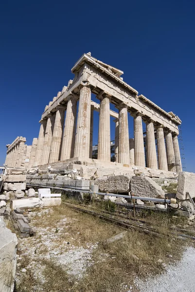 Partenon é um templo do grego — Fotografia de Stock