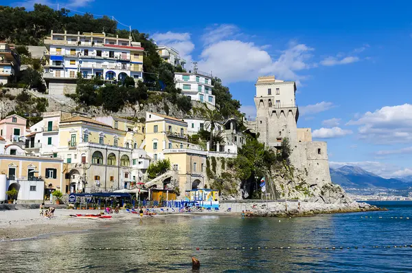 Amalfi Coast from sea — Stock Photo, Image