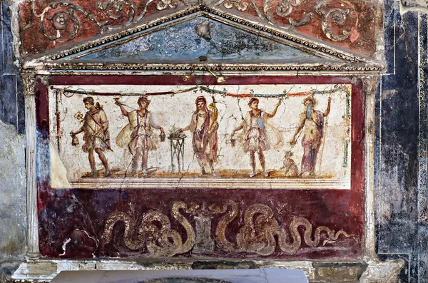 Lararium in Tavern von Vetutius Placidus, Pompei — Stockfoto
