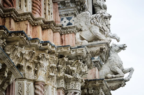 Kathedraal van Siena details — Stockfoto