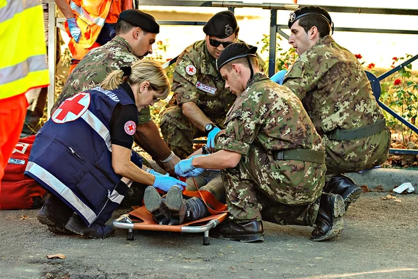 Médicos militares Imagen de archivo