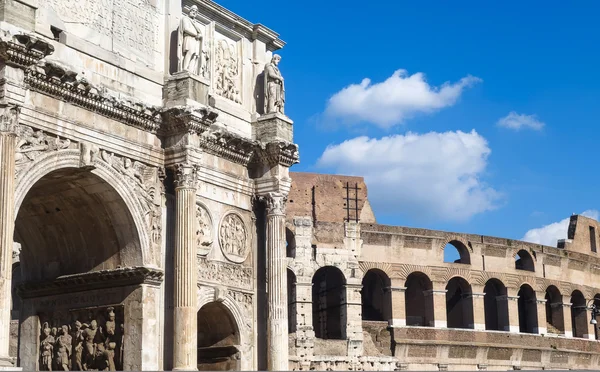 De Costantine boog in Rome, Italië — Stockfoto