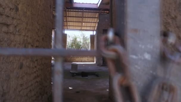 Pompei ház zárt — Stock videók