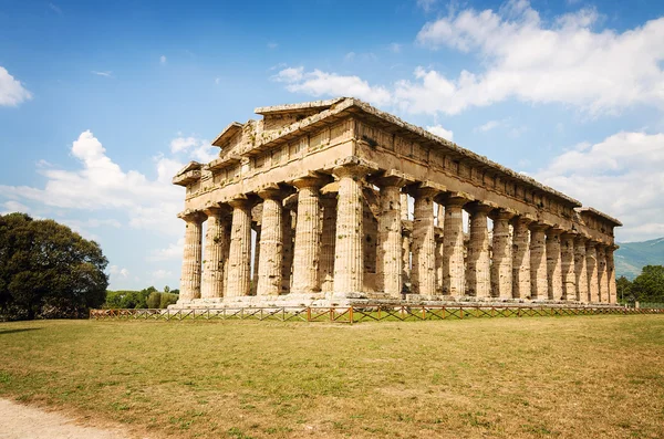 Temple of Neptune i Paestum. Italien — Stockfoto